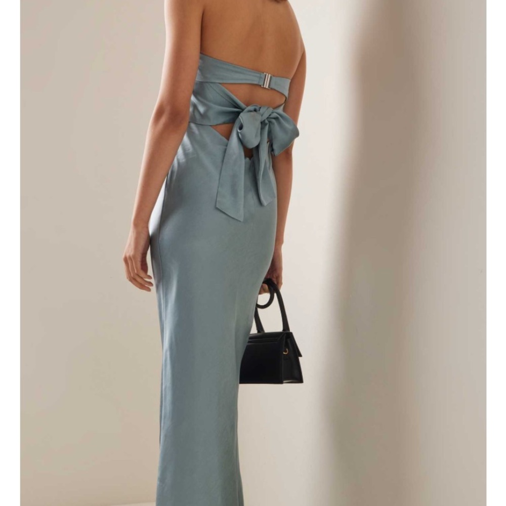 Chic Light Blue Maxi Dress